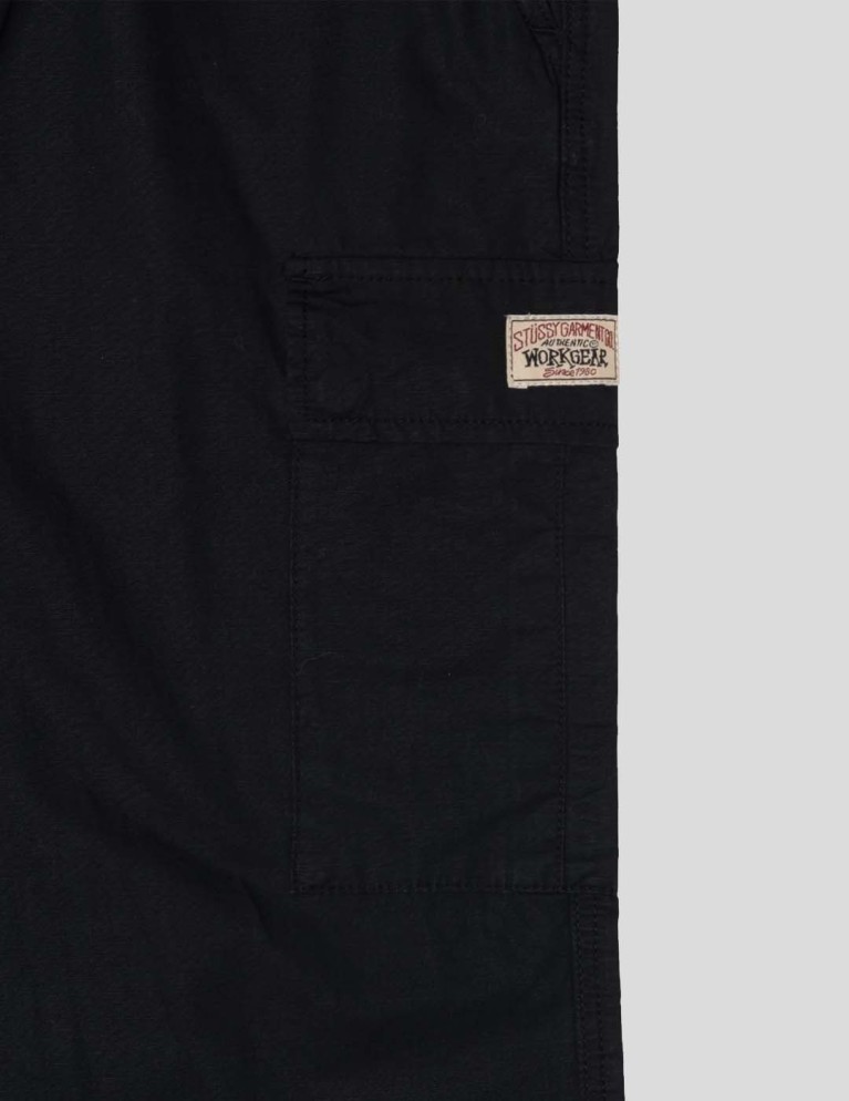 Pantalon STUSSY beach ripstop cargo pant black